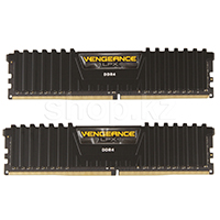 DDR-4 DIMM 16 GB 3200 MHz PC25600 Corsair Vengeance LPX, 2x 8 GB Kit, Black (CMK16GX4M2B3200C16)