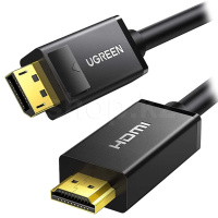 Кабель DisplayPort to HDMI Ugreen DP101, 1.5m., m-m, BOX