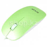 Мышь Delux DLM-111OUG, Green-White, USB