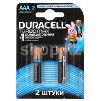 Батарейка Duracell Turbo Max AAA LR03/MX2400, 1.5V (2шт.)