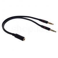Разветвитель аудио 3.5 Jack - 2x3.5 Jack Cablexpert, 0.2m, BOX