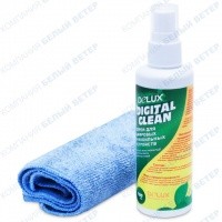Чистящий набор Delux Digital Clean, спрей 100мл + микрофибра