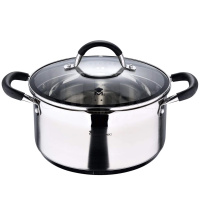 Кастрюля Masterpro Foodies BGMP-1505-BK, 20 см, 4 л, с крышкой