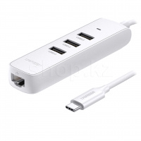 USB HUB 3-port USB 3.0 UGREEN CM416, White