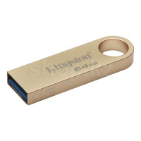 USB Флешка 64 GB Kingston DataTraveler SE9 G3, USB 3.2, Gold