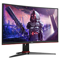 Монитор 23.6" AOC C24G2AE/BK, Black-Red