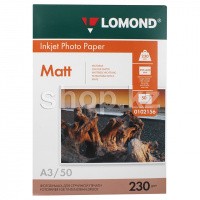 Бумага Lomond A3, 230г/м2, 50 листов, матовая, односторонняя