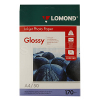 Бумага Lomond A4, 170г/м2, 50 листов, глянцевая, односторонняя