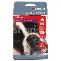 Lomond A6 (10x15), 200г/м2, 50 парақ, жылтыр, бір жақты, қағазы