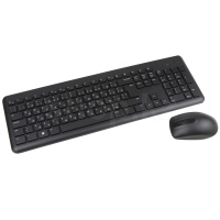 Клавиатура Dell KM3322W, Black, USB + мышь