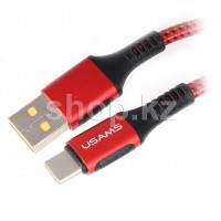 Кабель интерфейсный для USB Type-C Usams SJ-289, 1.2m, Red
