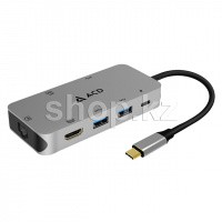 Переходник USB Type-C - LAN, HDMI, USB 3.0, PD 3.0, Card Reader, ACD Fusion ACD-C108-PAL, BOX
