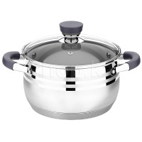 Кастрюля Lara Mercury LR02-472, 20 см, 3.9 л, с крышкой