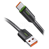 Кабель интерфейсный для USB Type-C Usams SJ-732, 1m, Black
