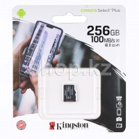 Micro SDXC 256Gb Kingston Canvas Select Plus, Class 10 UHS-I U3 жад картасы