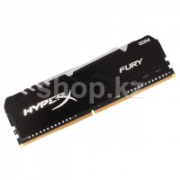 DDR-4 DIMM 8Gb/3000MHz PC24000 Kingston HyperX Fury RGB, Black, BOX