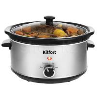 Медленноварка Kitfort KT-207, Steel-Black