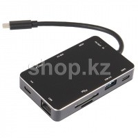 Переходник USB Type C- HDMI, USB 3.0, RJ - 45 USB Type-C Speed Dragon, BOX