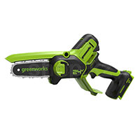 Цепная мини пила аккумуляторная Greenworks G24MCS10, без аккумулятора и ЗУ