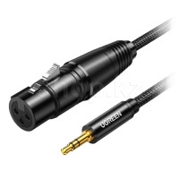 Ugreen AV182, 3,5mm, 1m, XLR, OEM аудио сигнал кәбілі