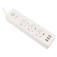 Умный сетевой фильтр Gosund WiFi Smart Power Strip P1, 3 розетки, 3xUSB, 1.5м, White
