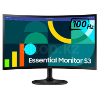 24" Samsung Essential S3 LS24D364GAIXCI, Black мониторы