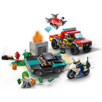 Конструктор Lego, City: Пожарная бригада и полицейская погоня