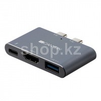 Переходник Thunderbolt 3 - HDMI, USB 3.0, Thunderbolt 3 Canyon CNS-TDS01DG, BOX
