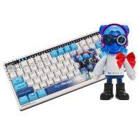 A4Tech AT75 Nyx Mirage SAVAGE, Alpha Optical Switch, White Gray, USB пернетақтасы