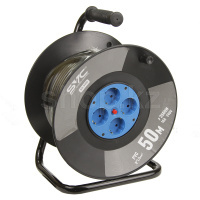 Удлинитель SVC GS-50M, 4 розетки, 50м, Black