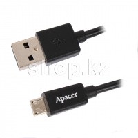Кабель интерфейсный для Micro USB Apacer DC310, Black