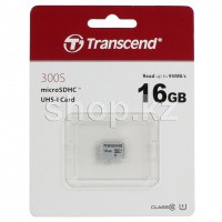 Карта памяти Micro SDHC 16Gb Transcend, Class 10 UHS-I U1