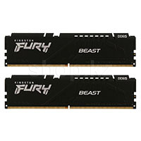 DDR-5 DIMM 64 GB 6000 MHz Kingston Fury Beast, 2x 32 GB Kit, Black, BOX (KF560C36BBEK2-64)