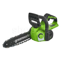 Цепная пила аккумуляторная Greenworks G24CS25, АКБ 2Ач и ЗУ
