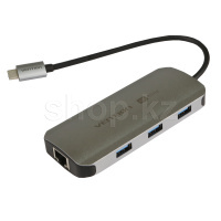 Док-станция USB Type-C Vention TQHHB 6-in-1, Gray, BOX