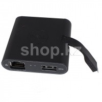 Адаптер Dell 470-ABRY, USB Type-C - VGA, HDMI, USB 3.0, RJ-45, BOX