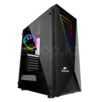 Корпус Wintek Space JX188-5 TG, Black (SN:8a2f0064-7ee4-45c6-a150-080b3f88839b)