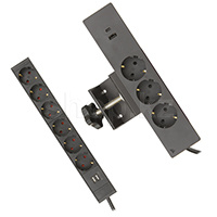 Corsair Platform:6, 9 розетка, 3xUSB, 1хUSB Type-C, 1.7м, Black желілік сүзгісі