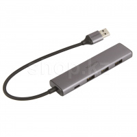USB HUB 4-port USB 3.0 Ugreen CM473, Silver