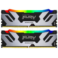 DDR-5 DIMM 32 GB 7200 MHz Kingston Fury Renegade RGB, 2x 16 GB Kit, Silver, BOX (KF572C38RSAK2-32)