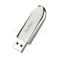 USB 128 GB Netac U352, USB 3.0, Silver флешкасы
