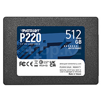 SSD накопитель 512 GB Patriot P220, 2.5", SATA III