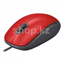 Logitech M110 Silent, Red, USB тінтуірі