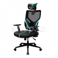 Кресло игровое компьютерное ThunderX3 Yama1 BC, Black-Cyan