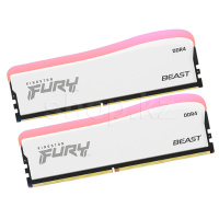 DDR-4 DIMM 16 GB 3600 MHz Kingston Fury Beast RGB Special Edition, 2x 8 GB Kit, White, BOX (KF432C16BWAK2/16)