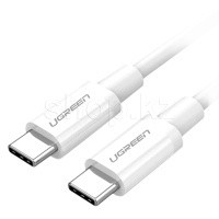 Кабель интерфейсный для USB Type-C Ugreen US264, 1m, White