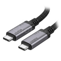 Кабель интерфейсный для USB Type-C - Type-C Ugreen L706, 1m, Gray
