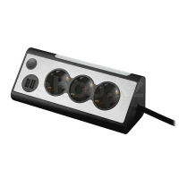 Сетевой фильтр Rombica NEO TRINITY, 3 розетки, 1.5м, Black