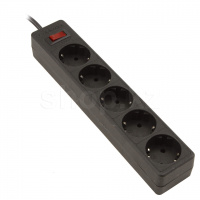 Defender ES, 5 розеток, 5м, Black желілік сүзгісі