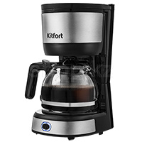 Кофеварка Kitfort KT-730, Black-Steel (SN:1310220083)